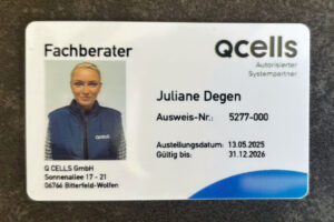 Juliane Degen - Solaranlagen-Fachberaterin-Ausweis
