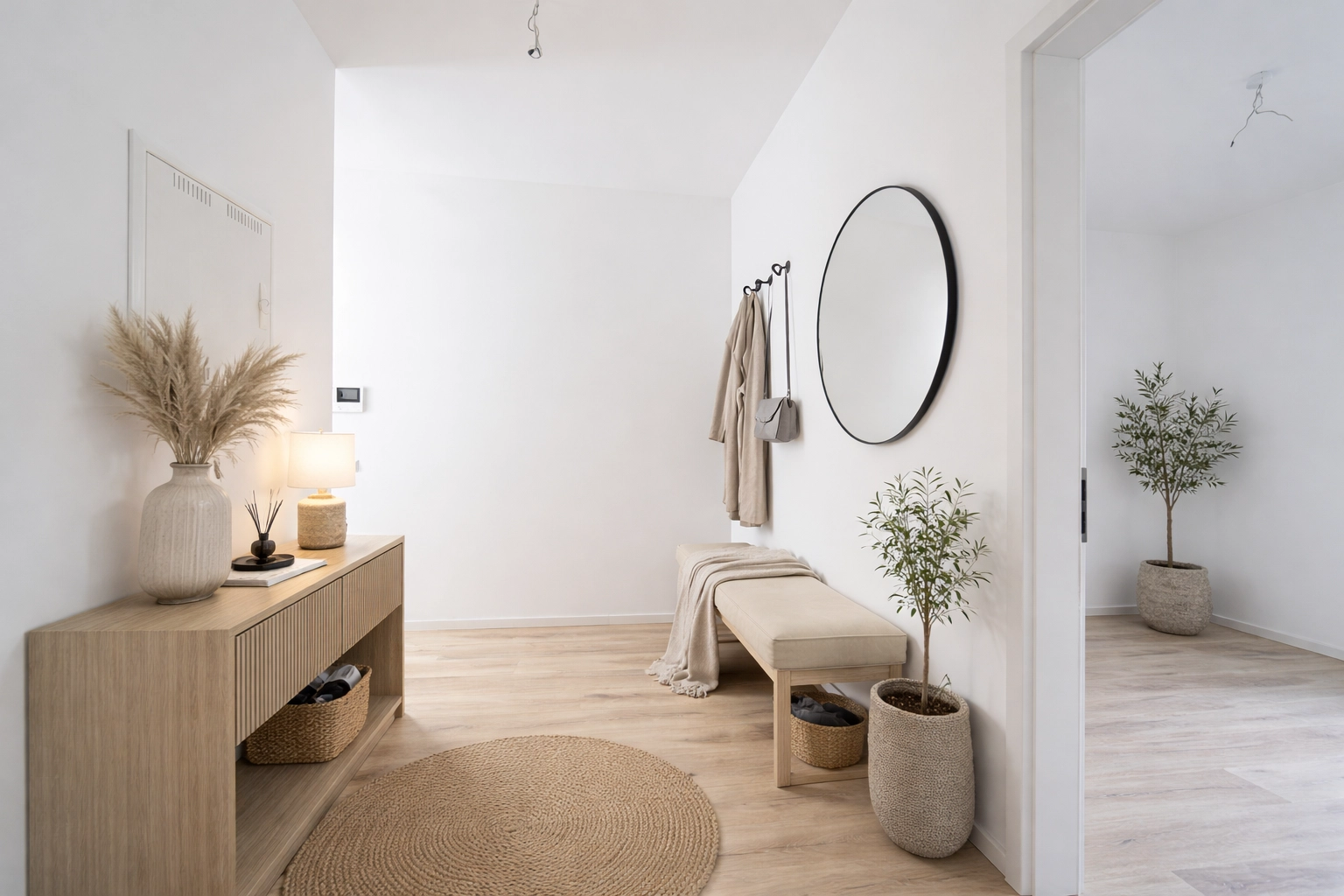 Nachher-Ansicht der Diele der Terrassenwohnung in Dortmund