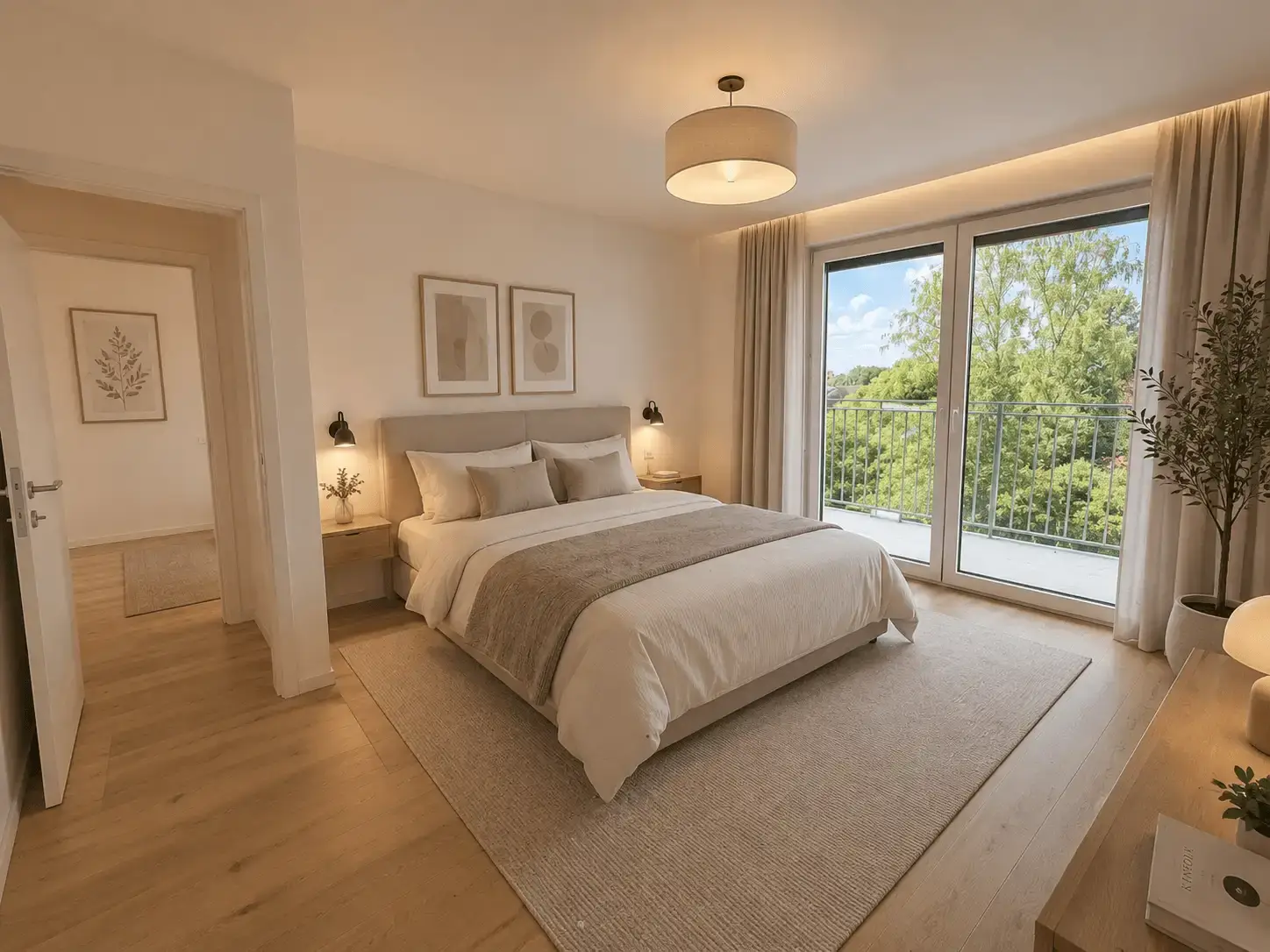Schlafzimmer von Mehrfamilienhaus in Dortmund nachher